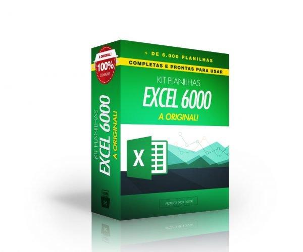 kit 6000 planilhas excel