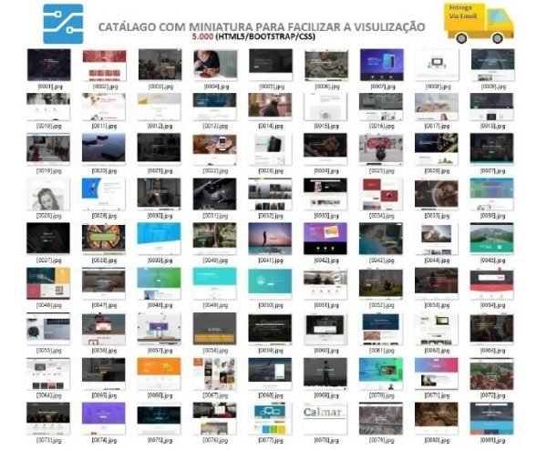 Mega Pacote 5.000 Templates Modelos HTML5 Bootstrap - Imagem 2