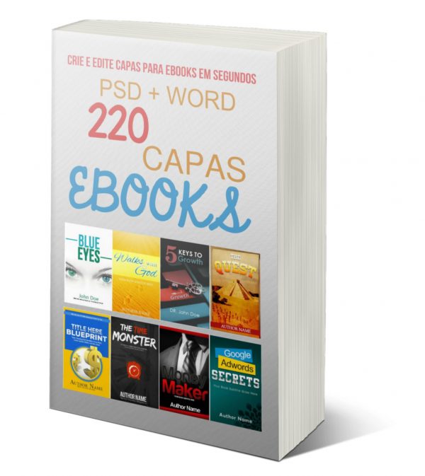 220 capas para ebooks prontas e editáveis