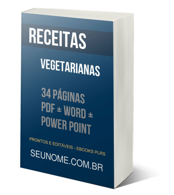 ebook plr receitas vegetarianas