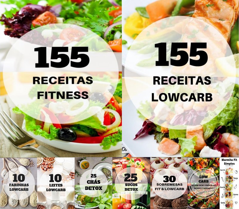 pacote ebook fitness low carb