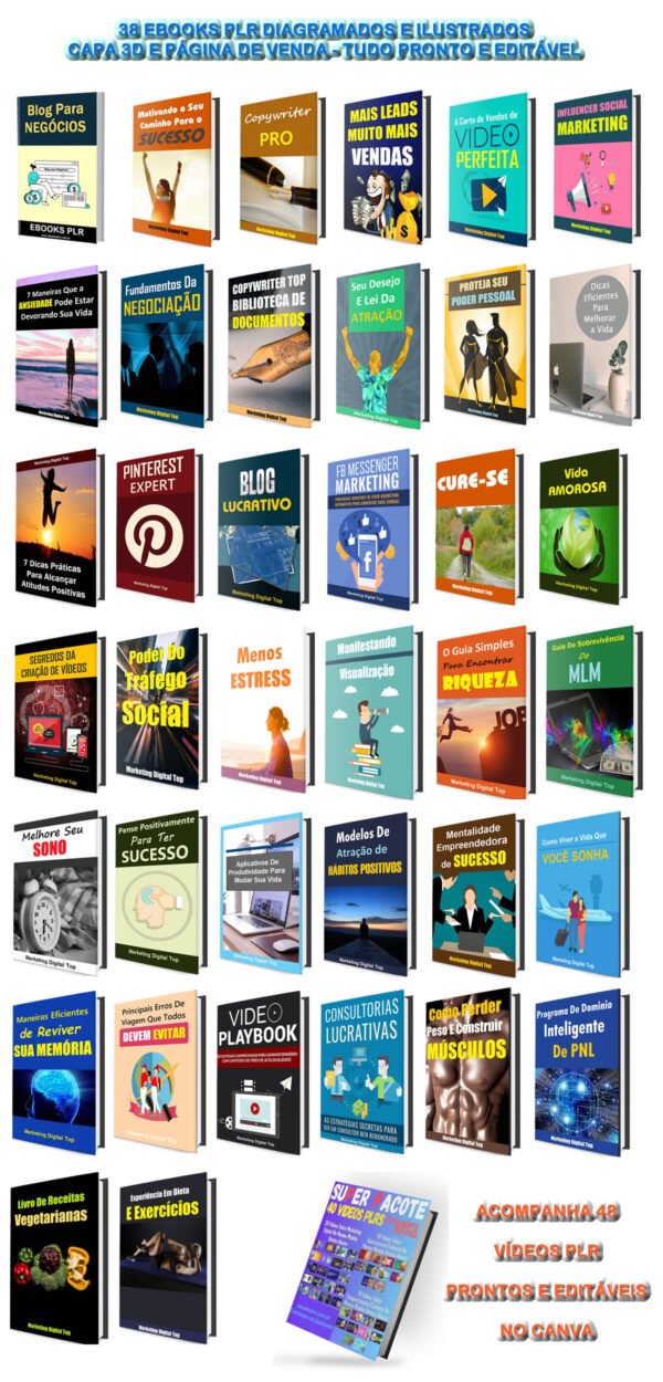 40 Vídeos PLR Prontos e Editáveis no Canva - Image 11