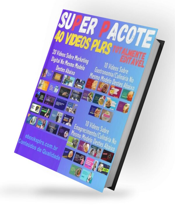 40 Vídeos PLR Prontos e Editáveis no Canva